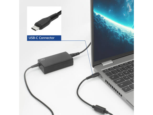USB-C laptoplader met Power Delivery profielen 65W
