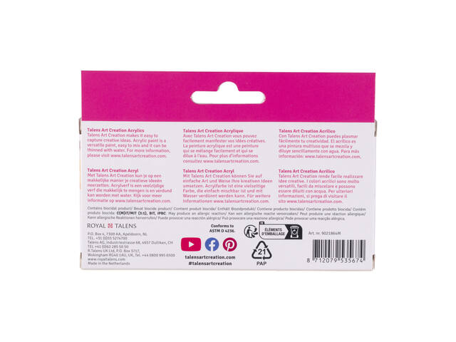 Acrylverf Talens Art Creation 12ml 6st Reflex ass