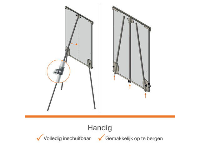 Flipover Nobo Premium Plus staal driepootstatief