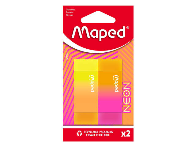 Gum Maped Neon set 2 stuks assorti
