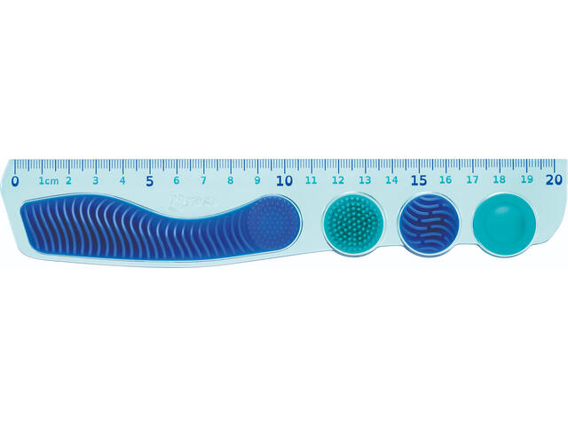Liniaal Maped Kidy Learn Concentration 20 cm blauw