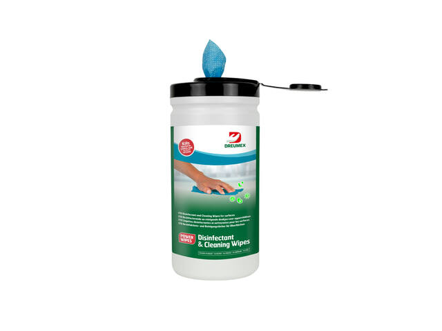 Desinfectiedoekjes Dreumex bus 170 stuks blauw
