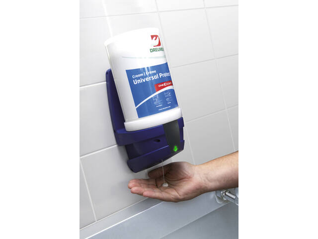 Handcremedispenser Dreumex One2clean sensor blauw