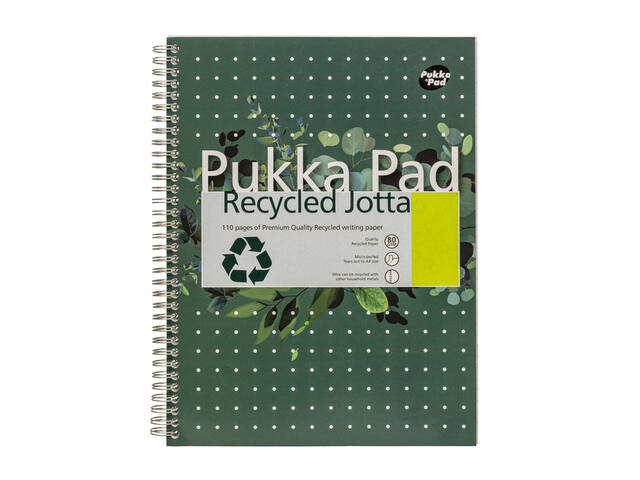 Collegeblok Pukka Pad Jotta Recyc A4 lijn 110pag