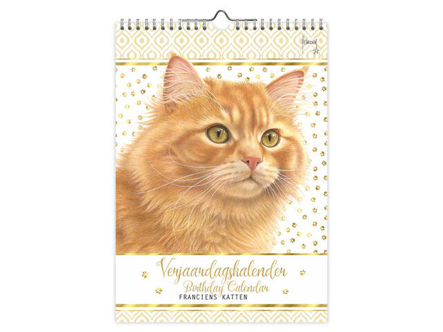Verjaardagskalender Franciens Katten Jeroen A4