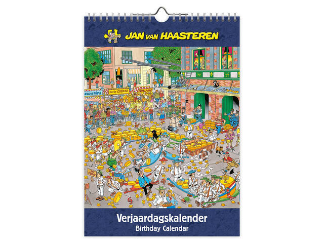 Verjaardagskalender Jan van Haasteren A4