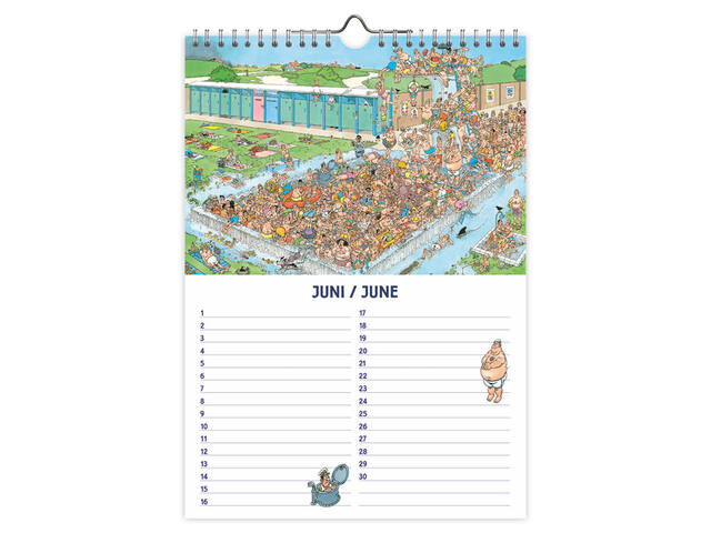 Verjaardagskalender Jan van Haasteren A4