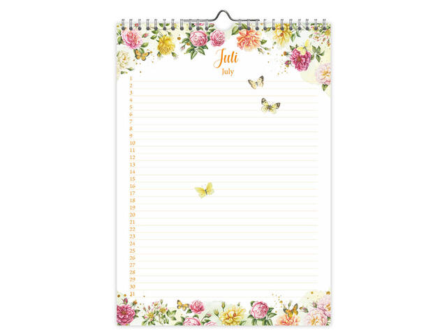 Verjaardagskalender Janneke Brinkman Voorjaar A4
