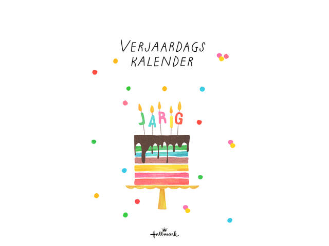 Verjaardagskalender kort Pretty Cute 21x30