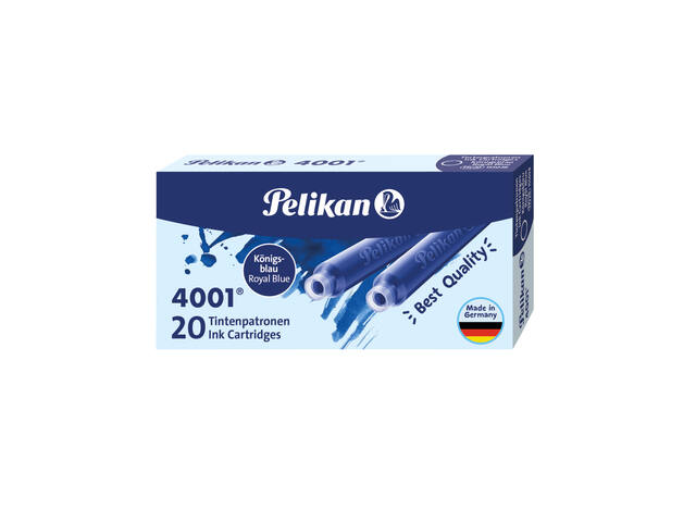 Inktpatroon Pelikan 4001 20st koningsblauw