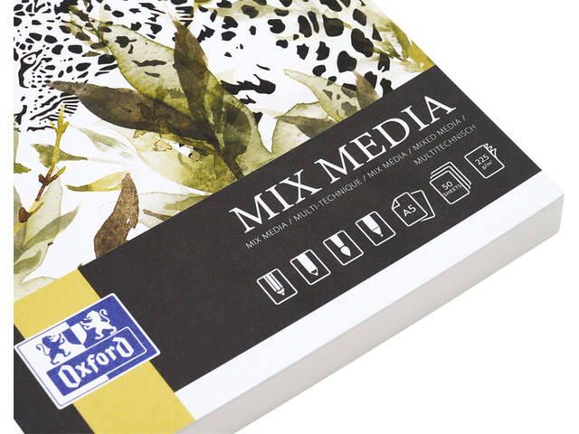 Tekenblok Oxford Mix Media A5 50 vel 225 gram