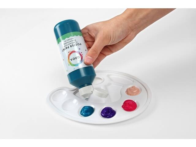 Plakkaatverf Qrea set a 6  fun kleuren 250ml