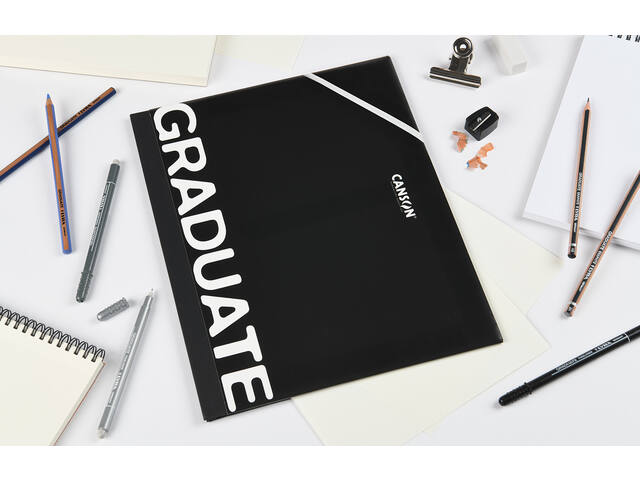 Tekenmap Canson Graduate 320x450mm zwart