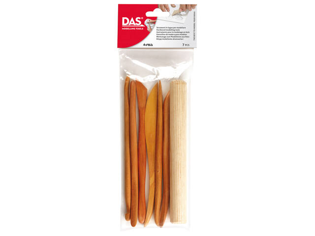 Kleigereedschap DAS 7delig hout