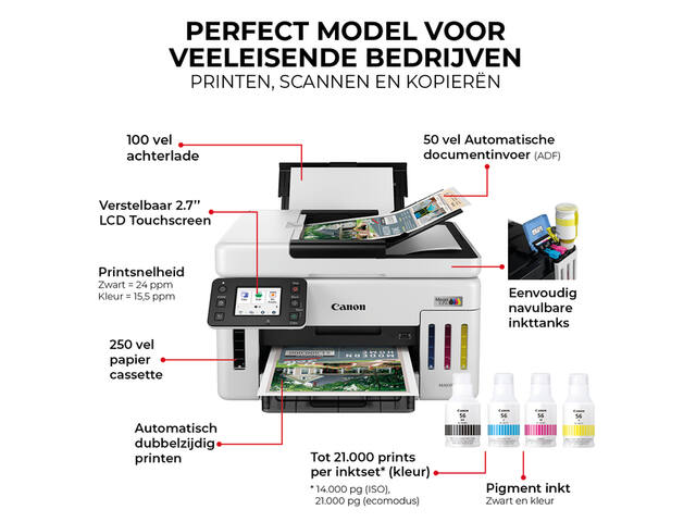 Multifunctional inktjet Canon MAXIFY GX6150