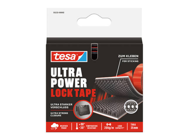 Klittenband tesa Ultra Power Lock Tape 100cmx25mm