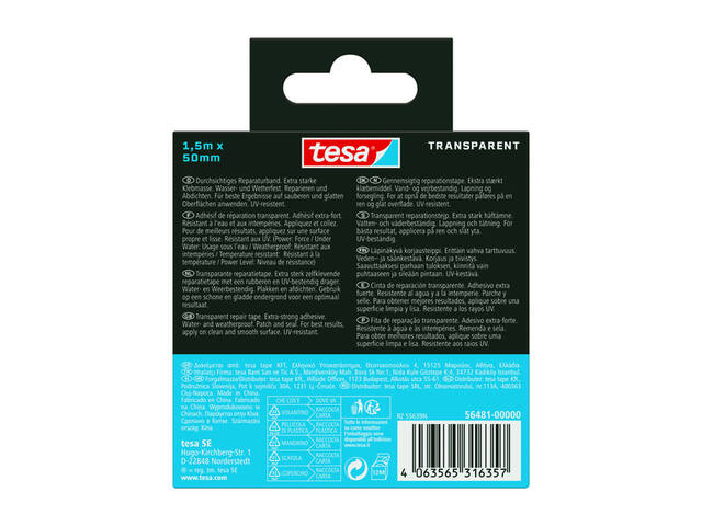 Reparatietape tesa Onderwater tr 50mmx1.5m