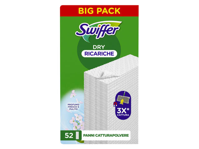 Vloerwisdoekjes Swiffer navulling droge doekjes 52