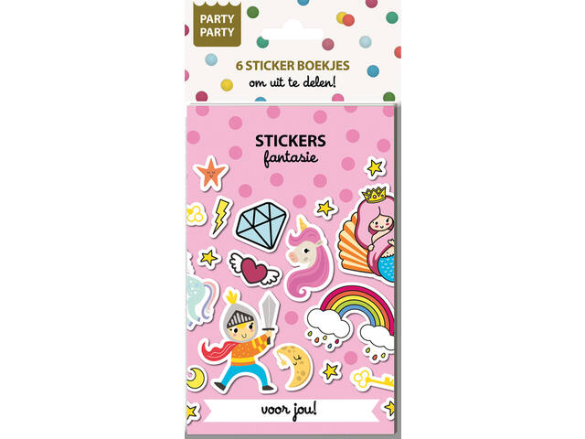 Party Party 6 Sticker boekjes Fantasie Interstat