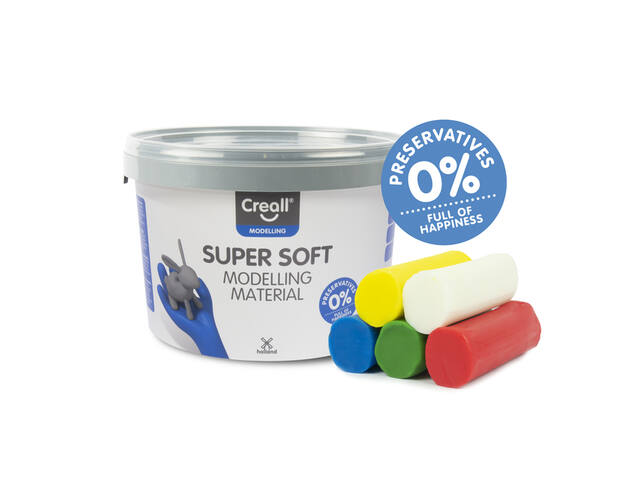 Klei Creall supersoft rd/blgn/gl/wt 1750gram