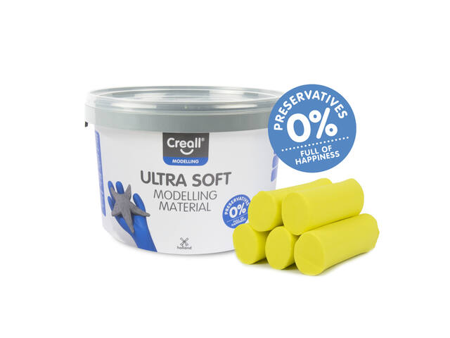 Klei Creall Play-it Ultra Soft helder geel 1100gr
