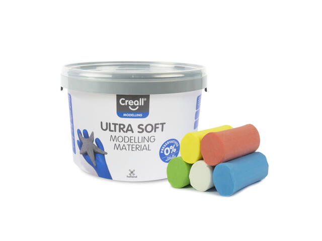 Klei Creall Play-it Ult Soft rd/bl/gn/gl/wt 1100gr