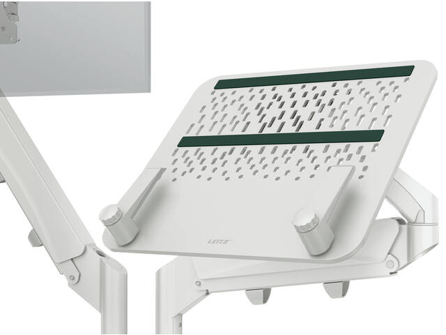 Monitor en laptoparm Leitz Ergo grijs