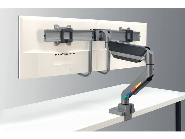 Monitorarm Kensington SF dubbel dwarsblk handgreep