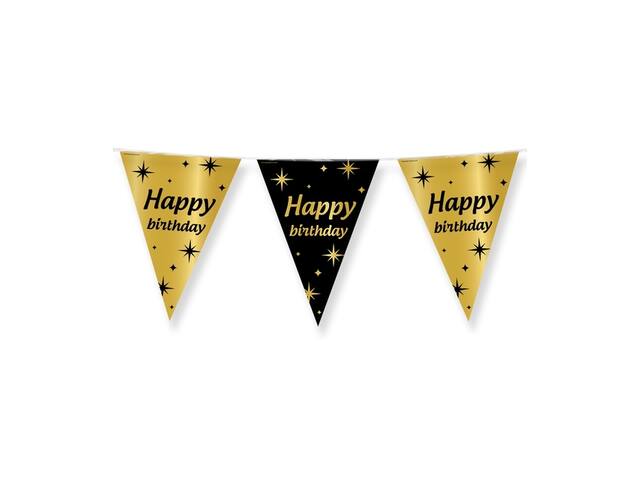 Classy Party flags foil Happy Birthday
