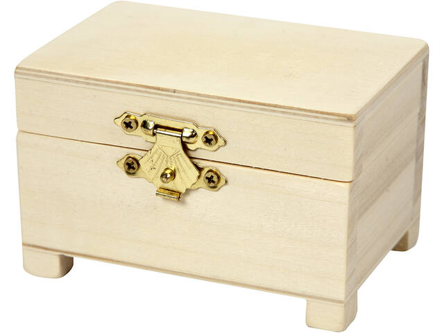 Schatkist Creativ Company 6x9x6cm hout