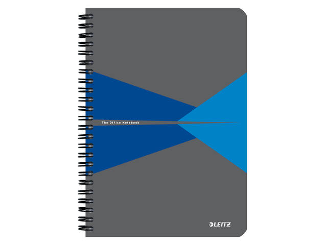 Notitieboek Leitz Office A5 lijn 180pag grijs bl