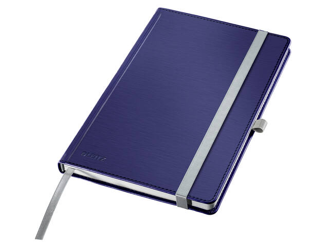 Notitieboek Leitz Style A5 lijn 160 pagina s blauw