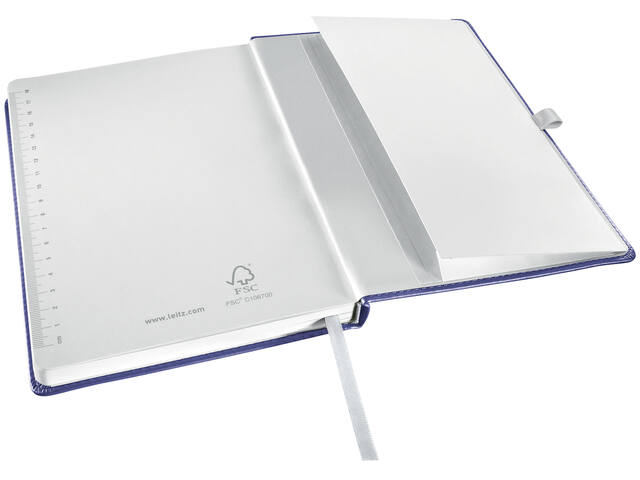 Notitieboek Leitz Style A5 lijn 160 pagina s blauw