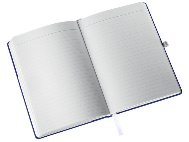 Notitieboek Leitz Style A5 lijn 160 pagina s blauw