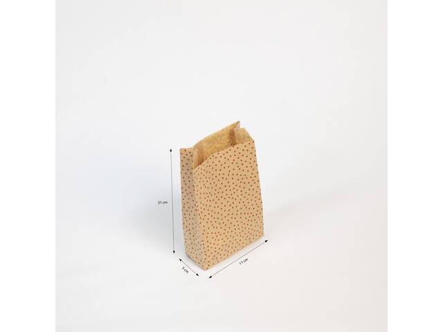 Cadeauzak Clairefontaine 12x24x4.5 kraft hart 50st