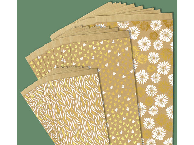 Cadeauzak Clairefontaine 16x30x5 kraft harten 50st