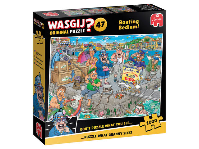 Puzzel Wasgij Original 47 De boot in. 1000st