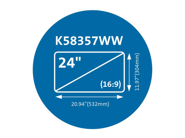 Privacyfilter Kens MagPro monitor 24 inch 16:9