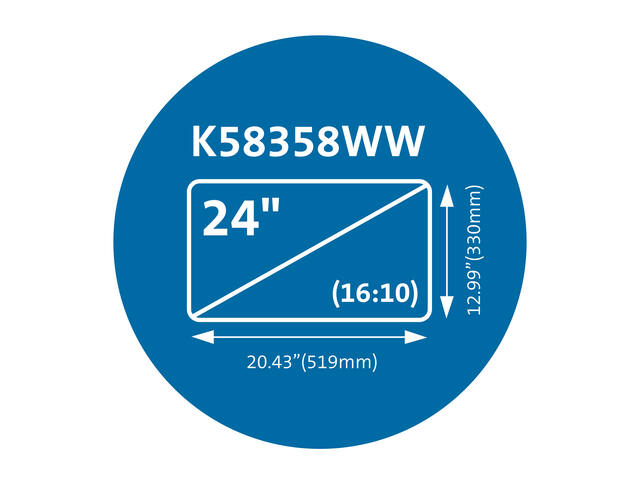 Privacyfilter Kens MagPro monitor 24 inch 16:10