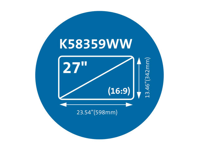 Privacyfilter Kens MagPro monitor 27 inch 16:9