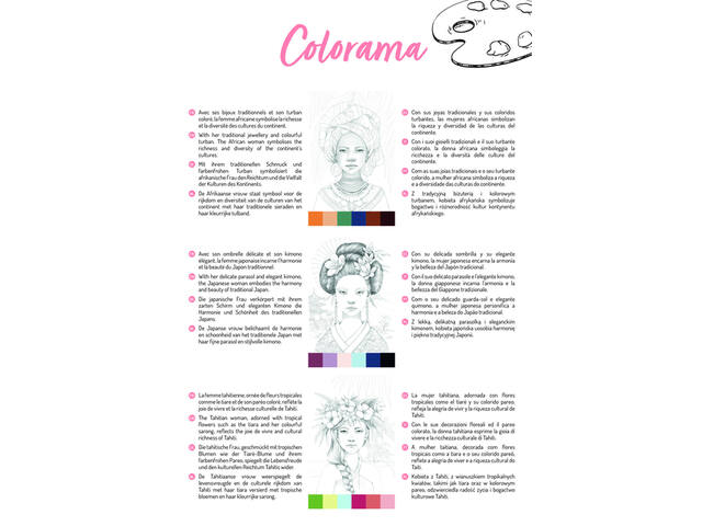 Kleurboek Clairefontaine Odelia A4 Vrouwen