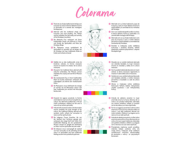 Kleurboek Clairefontaine Odelia A4 Vrouwen