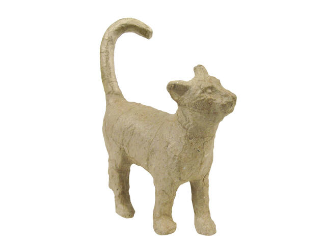 Figuur Decopatch kat rechtopstaand 11x3.5x12cm