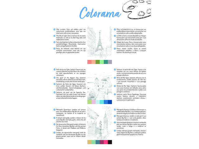 Kleurboek Clairefontaine Odelia A4 Steden