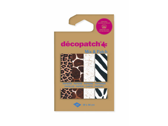 Hobbypapier Decopatch 30x40cm 4v dierenhuid