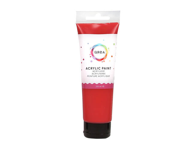 Acrylverf Qrea 120 ml vermiljoen