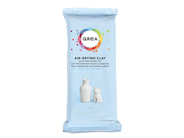 Klei Qrea luchtdrogend wit 1000 gram