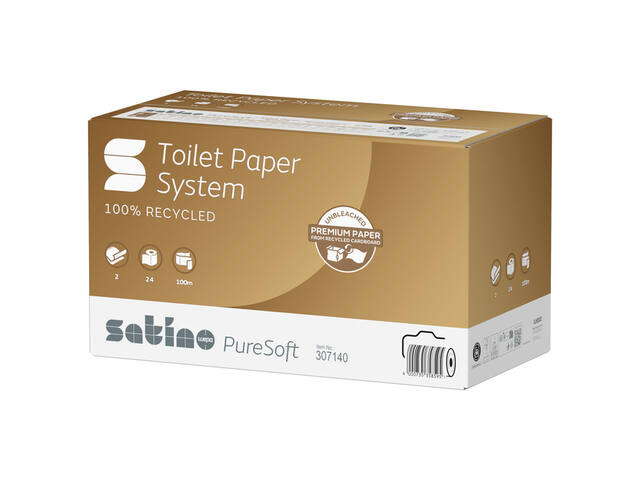 Toiletpapier Satino JT3 PureSoft systeemrol 2laags