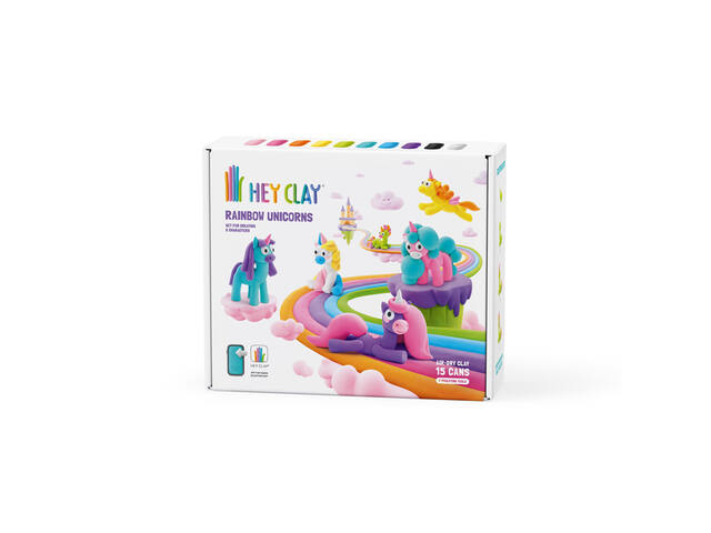 Klei Hey Clay eenhoorn set 15 delen