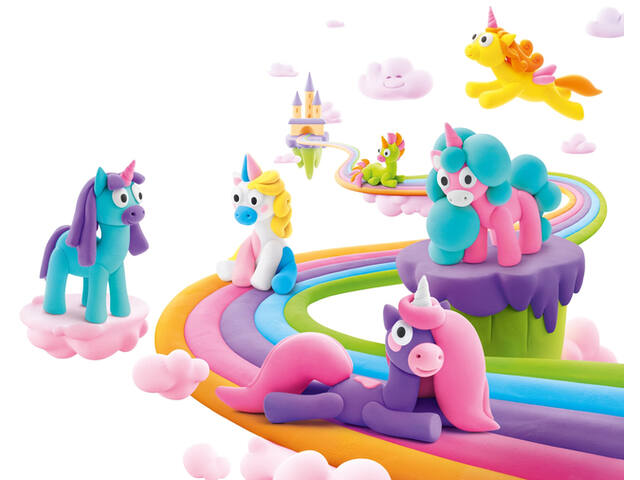 Klei Hey Clay eenhoorn set 15 delen